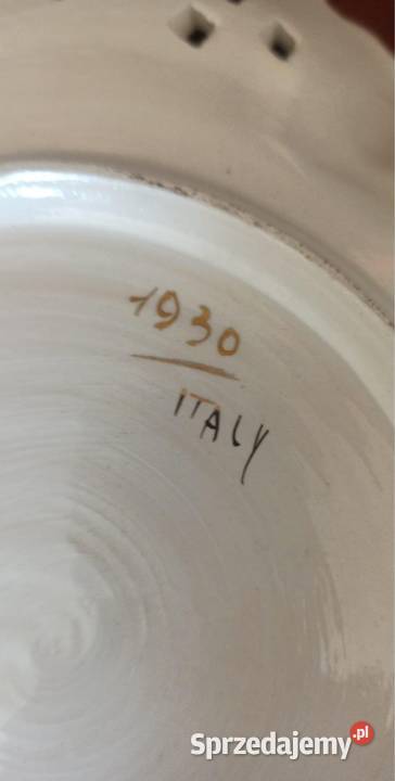 Wspaniała Patera ażury Italy 1930 W kolorze ecru Porcelana i szkło Gdańsk sprzedam