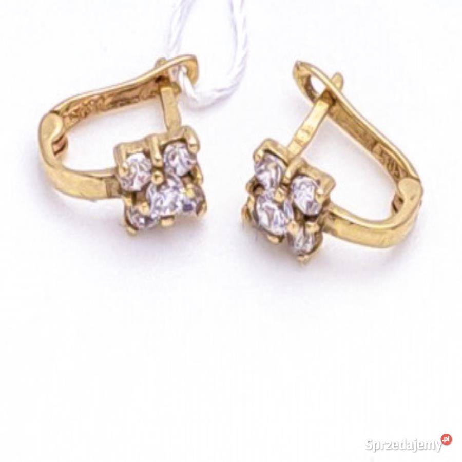 Kolczyki Złote pr585 zapięcie angielskie Z110 Poznań