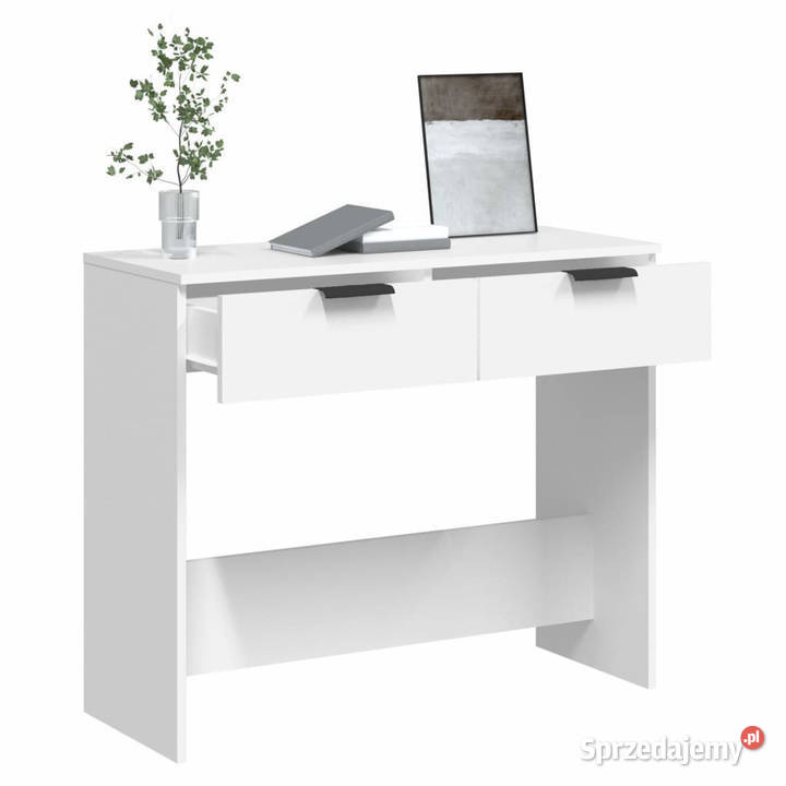 Stolik konsolowy biały 90x36x75 materiał Warszawa