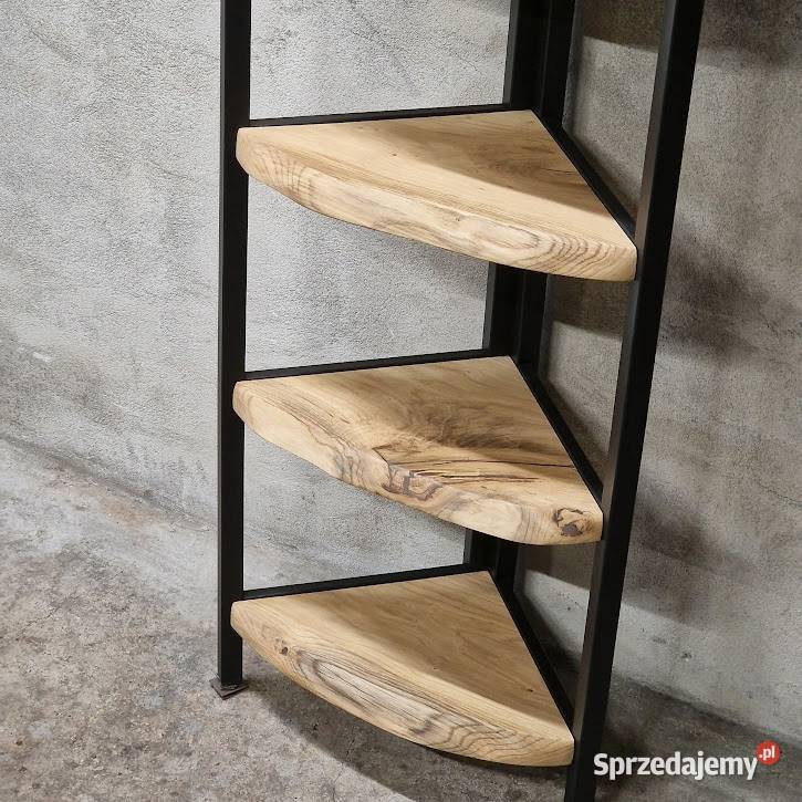 Regał NA WYMIAR narożny dąb DĘBOWY loft warmińsko-mazurskie Bartoszyce