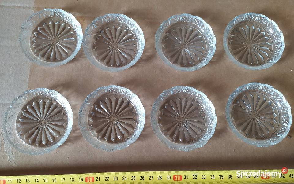 409 SPODECZKI szklane KRYSZTAŁ RETRO Stylówka Łódź