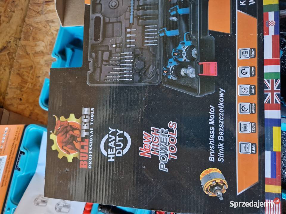 Zestaw narzędzi aku WKRĘTARKA KLUCZ UDAROWY Głogowa