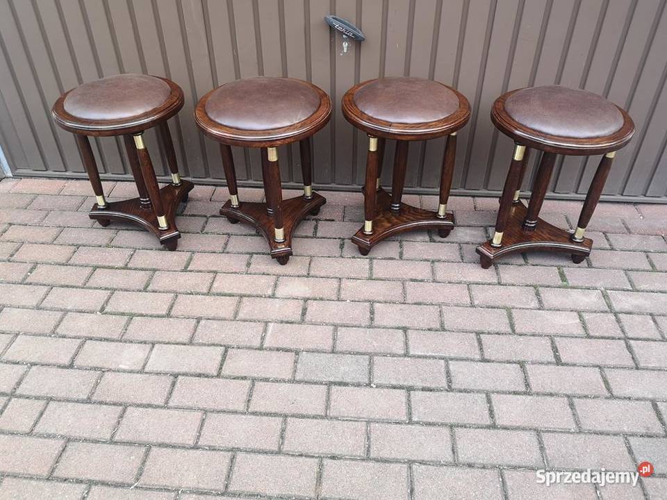 StołekTaboret Dębowy Lata 2030 Stary Antyk Swarzędz