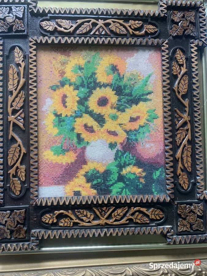 Haft krzyżykowy obraz