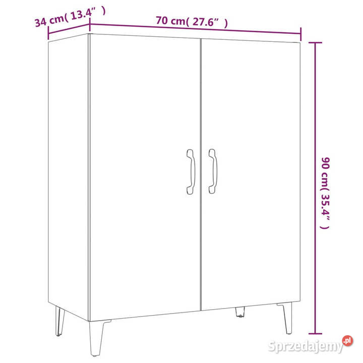 Szafka czarna 70x34x90 materiał drewnopochodny mazowieckie Warszawa