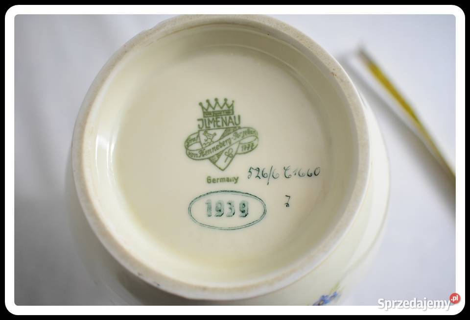 Porcelanowy wazon ILMENAU Graf von Henneberg Płock sprzedam