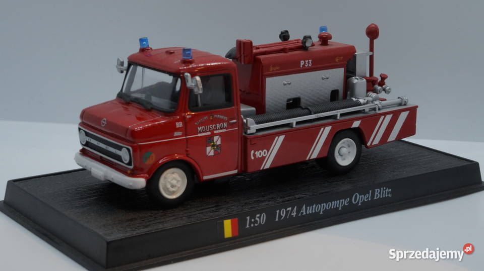 Samochód strażacki - OPEL Blitz (1:72) Del Prado - STRAŻ