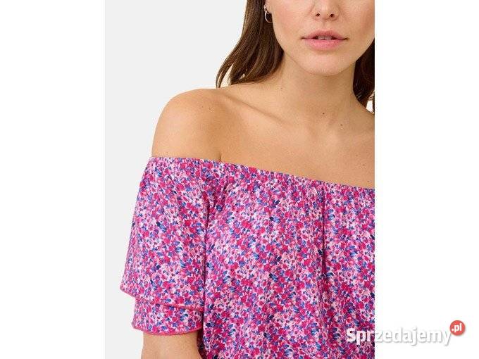 NOWA wiskozowa bluzka dekolt Carmen hiszpanka Warszawa