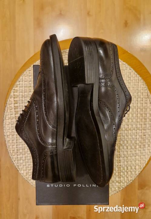 Damskie buty z naturalnej skóry czarnej marki Lublin