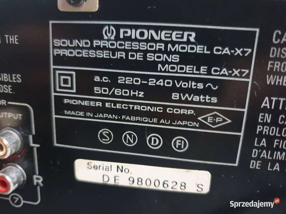 Pioneer cax7 korektor graficzny vintage podkarpackie Leżajsk