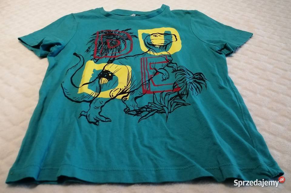 Koszulka krótki rękaw Tshirt dinozaur 116 CA Rozmiar 116 Czeladź