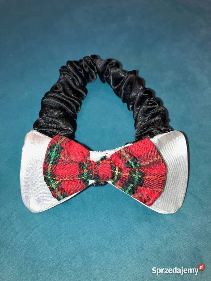 Nowa mucha muszka na gumce małego psa kratka Nisko sprzedam
