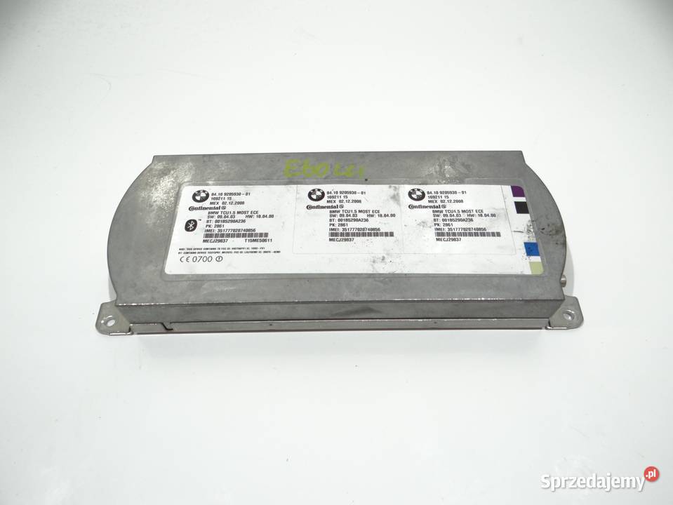 MODUŁ STEROWNIK BLUETOOTH BMW E60 LCI 9205930