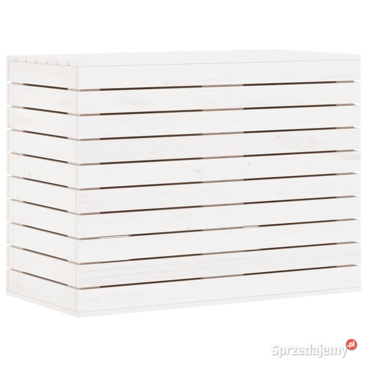 Kosz na pranie biały 885x44x66 lite drewno mazowieckie Warszawa