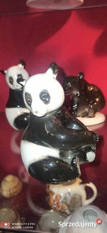 Figurka Panda Łomonosov Siedząca na 4 łapkach Gdańsk