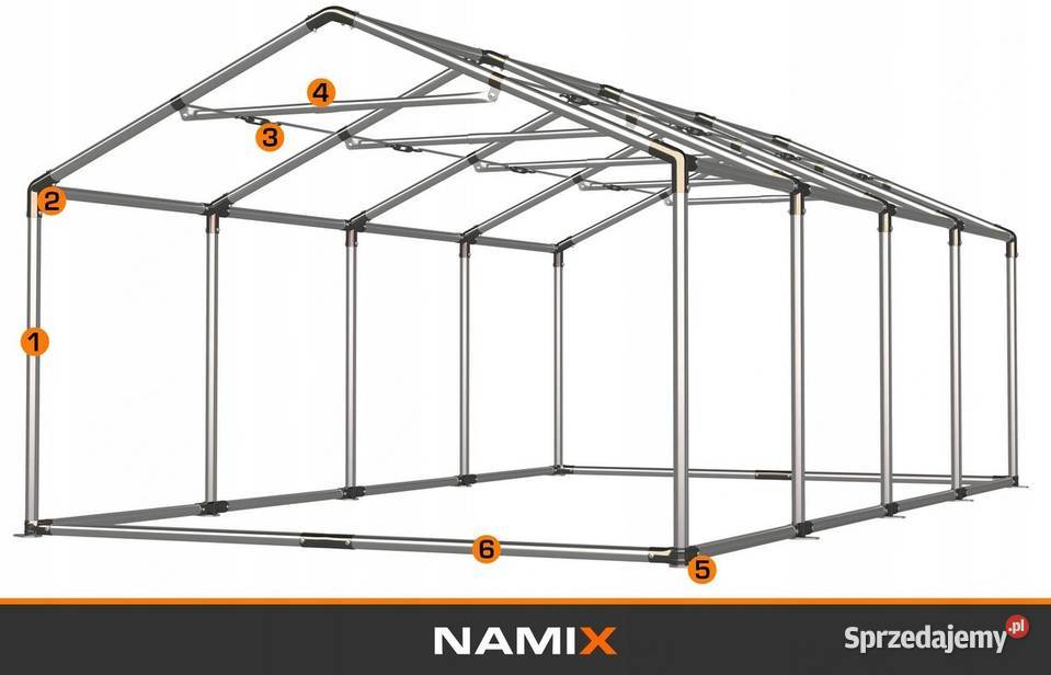 Namiot GRAND 4x8 magazynowy handlowy garaż PVC Jabłonna