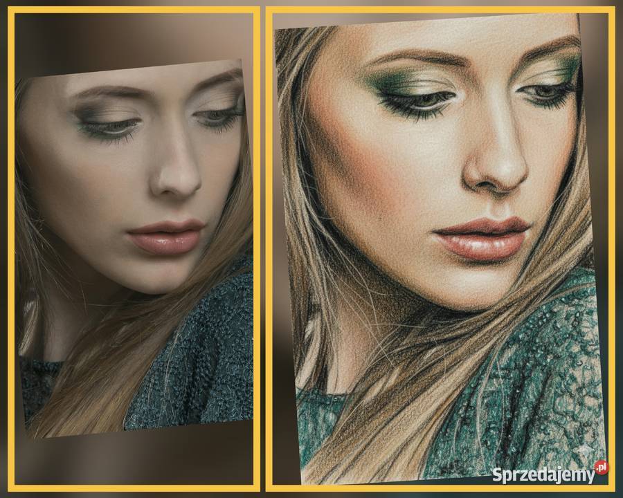 Portret Cyfrowy AI na zamówienie Wydruk Rama wielkopolskie Jarocin