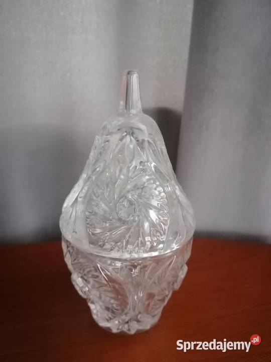 Bomboniera Kryształowa Gruszka PRL Wałbrzych