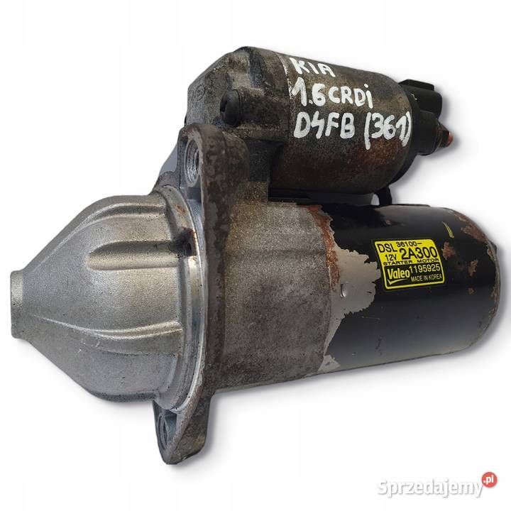 ROZRUSZNIK Kia Ceed 16 CRDI valeo 361002A300 osobowe Układ elektryczny, zapłon Chełm