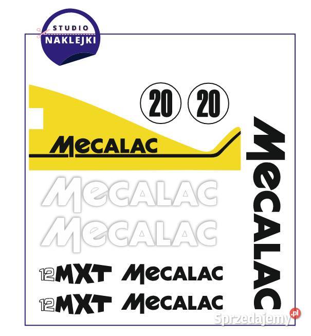 Naklejki Koparka kołowa Mecalac 12MXT Ładowarka Łagów