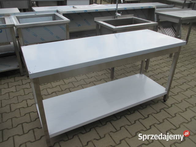 STÓŁ GASTRONOMICZNY CENTRALNY Z PÓŁKĄ 1606085 Gastronomia Ostrów Wielkopolski sprzedam