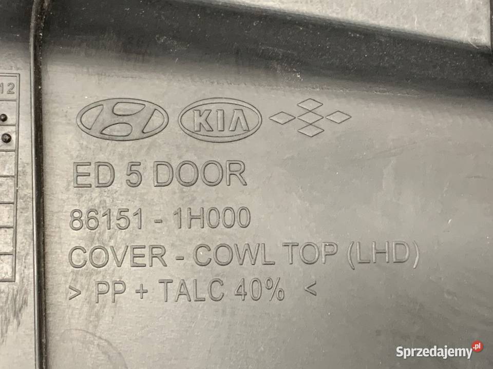 PODSZYBIE KIA CEED 861511H000 Kombi 0712 OSŁONA osobowe