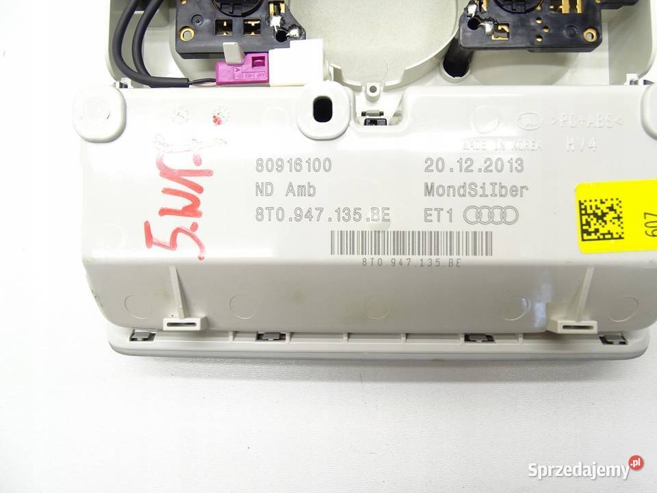 LAMPA OŚWIETLENIE KABINY PODSUFITKI AUDI A4 B8 osobowe małopolskie