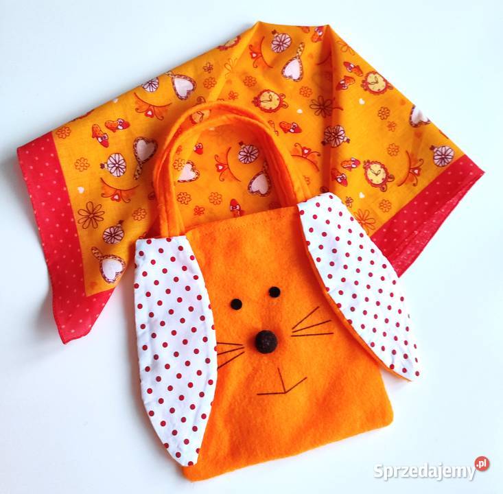 Nowa torba Wielkanocna i apaszka chusta Marengo dziewczynka Nakrycia głowy, szaliki i rękawiczki Katowice