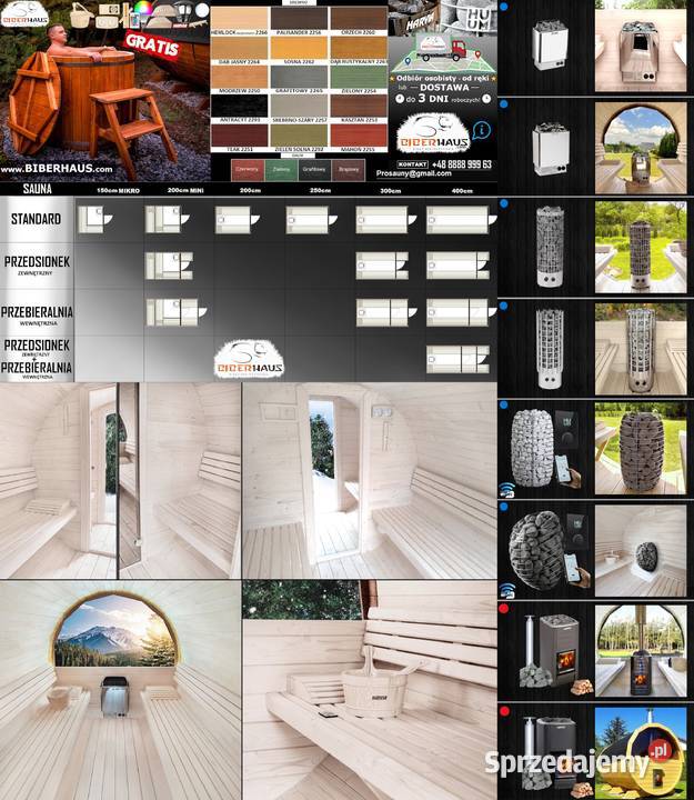 SAUNA Ogrodowa 300 OKNO 50 PRZEBIERALNIA wew sprzedam