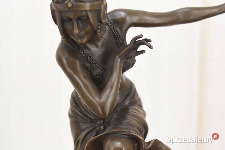 Rzeźba w Stylu Demetre Chiparus Tancerka Figura Kraków sprzedam