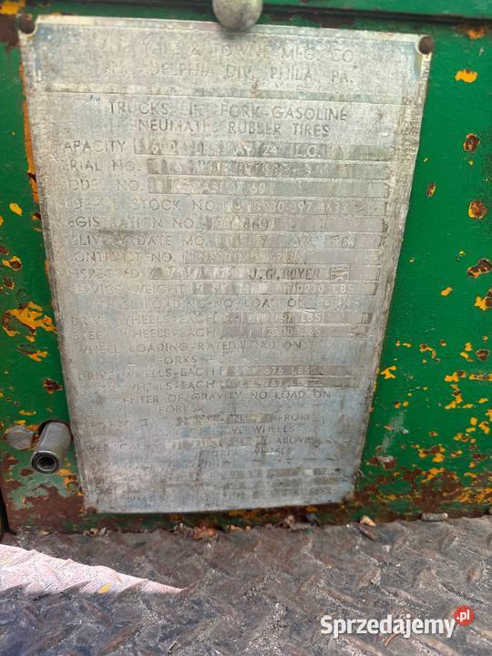 Wózek widłowy YALE Wózki widłowe Busko-Zdrój sprzedam