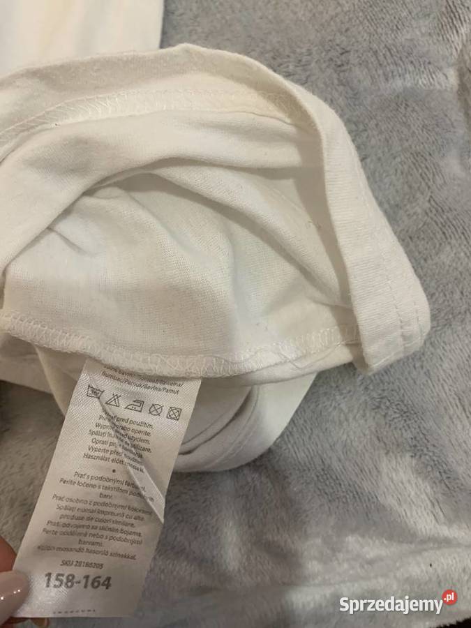 Tshirt koszulka bluzka z krótkim rękawem biała podkarpackie Jasło