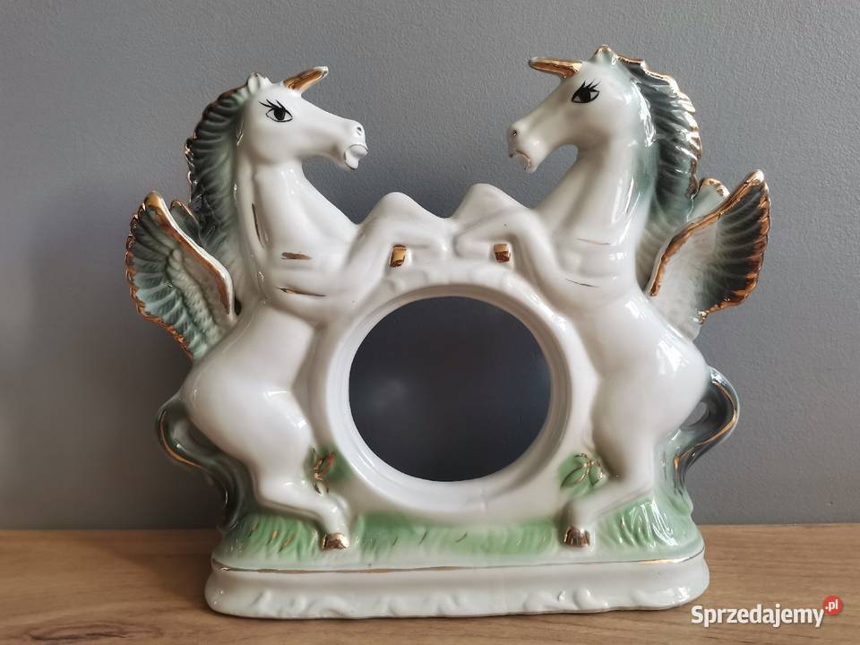 Stara porcelanowa oprawa obudowa zegara śląskie Katowice