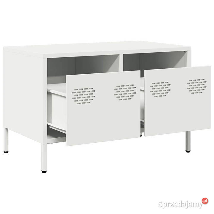 Szafka RTV biała 68x39x435 stal walcowana na Warszawa
