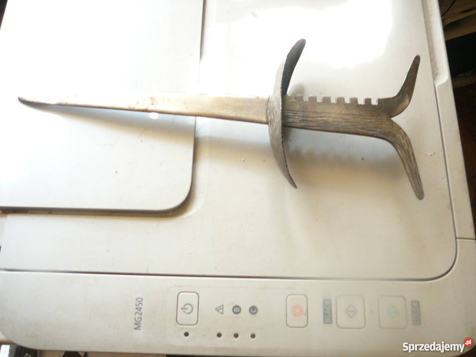 Nóż metal czarny rzeźbiony do papieru Wrocław