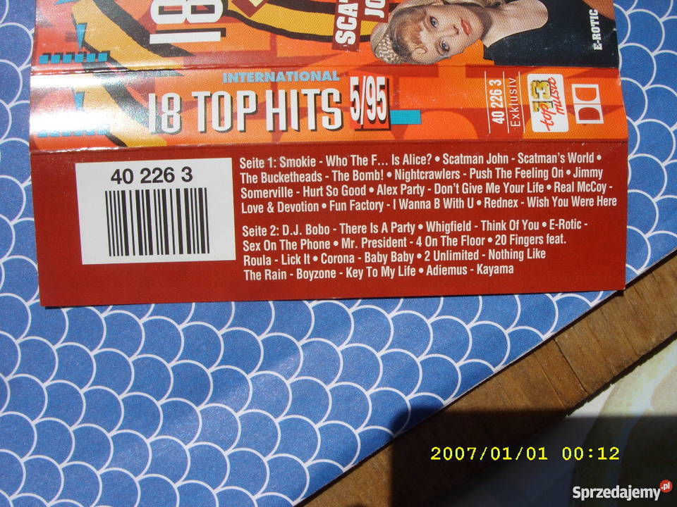 Kaseta TOP HITS 595 TOP MUSIC 13 Wołów