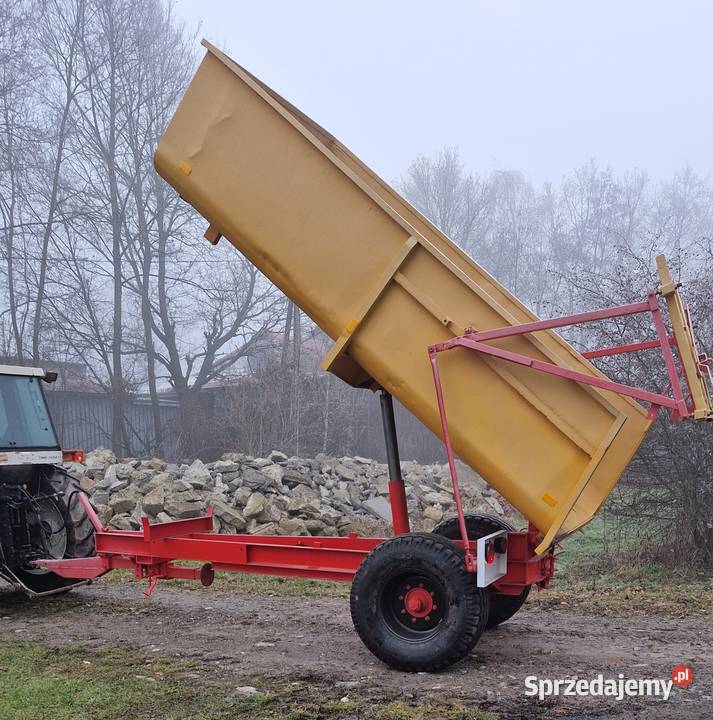 Przyczepa z kiprem 6t skorupowa Rolnictwo małopolskie Tarnów sprzedam