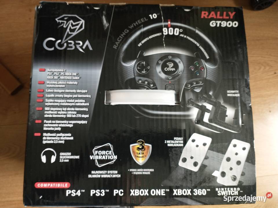 Kierownica COBRA Rally GT900 PC34XBOX 360XBOX śląskie Bielsko-Biała