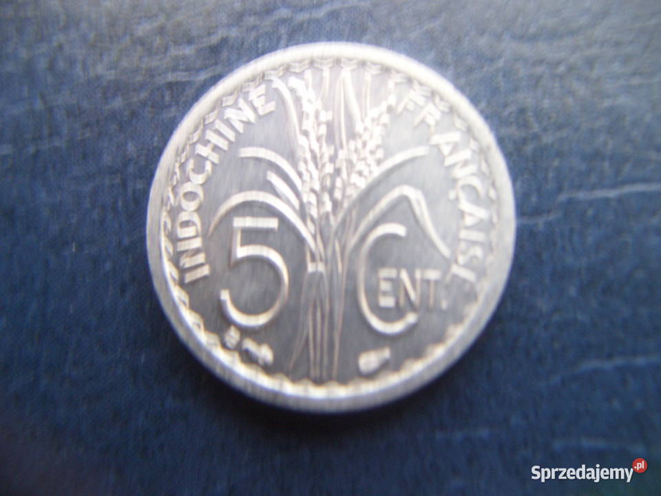 Stare monety 5 centym 1946 Indochiny Francuskie Lesko