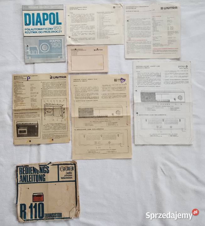 PRL Stare Instrukcje Obsługi Cieszyn sprzedam