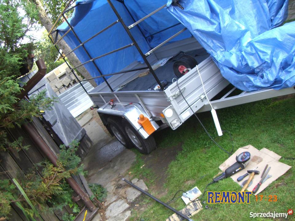 Przyczepa towarowa dwuosiowa DMC 1000 Do samochodów osobowych Rzeszów sprzedam