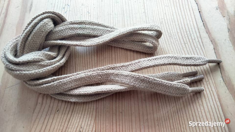 Sznurowadła płaskie grube długość 90 kolor kawa Akcesoria Ostrów Wielkopolski