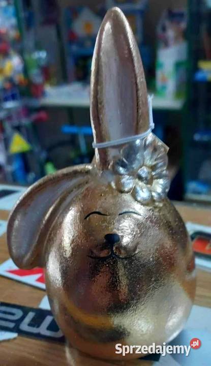 Zając złoty dekoracyjna figurka 138 Kielce