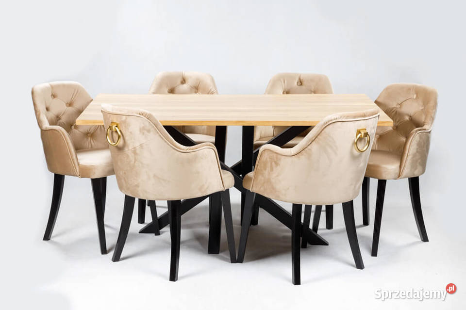 Stół Loftowy L3 160200x90 6 krzeseł loftowych łódzkie Łódź