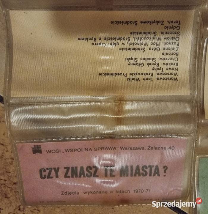 Przeźrocza slajdy 4 x Zestawy 12 Slajdów Rzeszów Sosnowiec