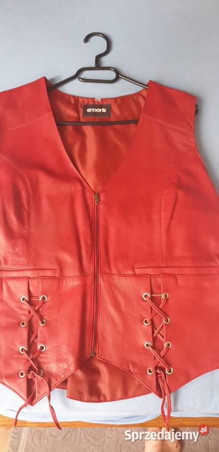 Kamizelka skórzana wiązana XXL Nowa Rydułtowy
