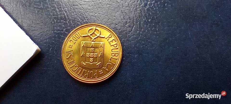Stare monety 1 eskudos 2001 Portugalia