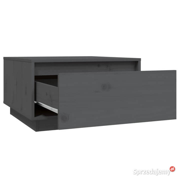 Stolik kawowy szary 55x56x32 lite drewno sosnowe Warszawa sprzedam