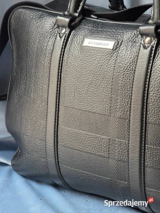 Aktówka Burberry Grain Check Maxwell Warszawa sprzedam