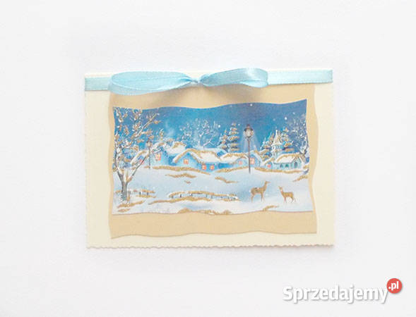 boże narodzenie kartka bez życzeń zimowa kartka Olsztyn